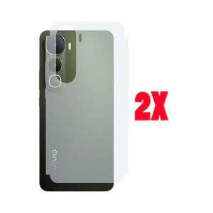 Vivo Y400 Back Protector Carbon Fiber Matte Soft Skin Sheet For - 2Pcs