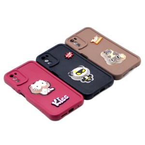 Xiaomi Poco M3 Back Cover Cute Kitty with Blinking Lights – Soft & Colorful Phone Case
