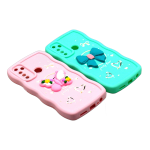 Realme 5 - 5s 5i 6i C3 Back Cover Fancy Wave Style Kitty Case