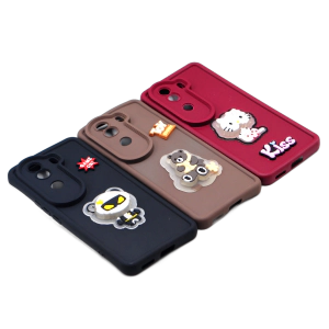 Vivo V40e Back Cover Cute Kitty with Blinking Lights – Soft & Colorful Phone Case