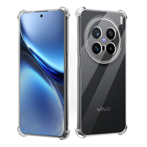 Vivo X200 Pro Back Cover Transparent Extra Bumper Anti Shock Soft Crystal Clear Case