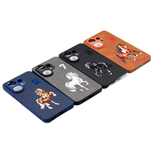 Vivo V60 Back Cover POLO Design Leather Type Soft