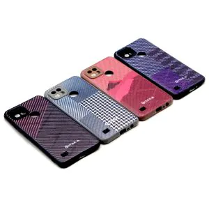 Realme C21 Back Cover Soft Pitaka Leather Case