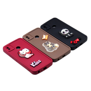 Tecno Pop 4 Back Cover Cute Kitty with Blinking Lights – Soft & Colorful Phone Case