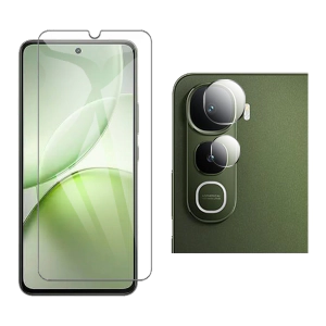 Vivo Y400 Glass Protector Polish Screen Tempered + Back Rear Camera 9H Gorilla Flexible