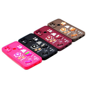 Infinix Hot 10s Back Cover Multicolour Soft Kitty Case