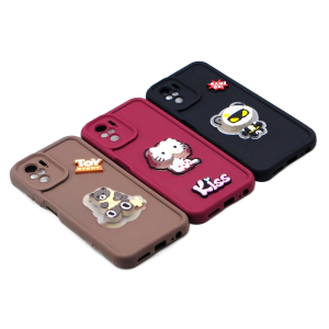 Xiaomi Redmi Note 10 Back Cover Cute Kitty with Blinking Lights – Soft & Colorful Phone Case