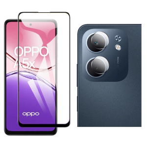 Oppo A5x Glass Protector 5D-10D-11D-21D-9D Full Coverage + Back Rear Camera 9H Gorilla Flexible Protectior