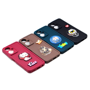 Tecno Camon 19 Back Cover Cute Kitty with Blinking Lights – Soft & Colorful Phone Case