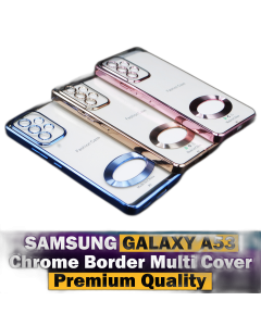 Samsung Galaxy A53 Back Cover Soft Multi Chrome Border Camera Protection Cover For Samsung Galaxy A53