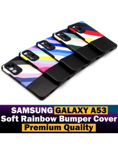Samsung Galaxy A53 Back Cover Rainbow Bumper Camera Protection Cover For Samsung Galaxy A53