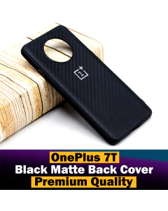 OnePlus 7T Back Cover Soft Plain Black Case For OnePlus 7T