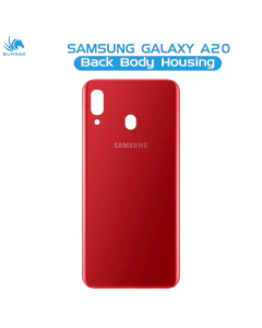 Samsung Galaxy A20 Rear Back Body Casing Housing Replacement Battery Back Door For Samsung Galaxy A20 - Red